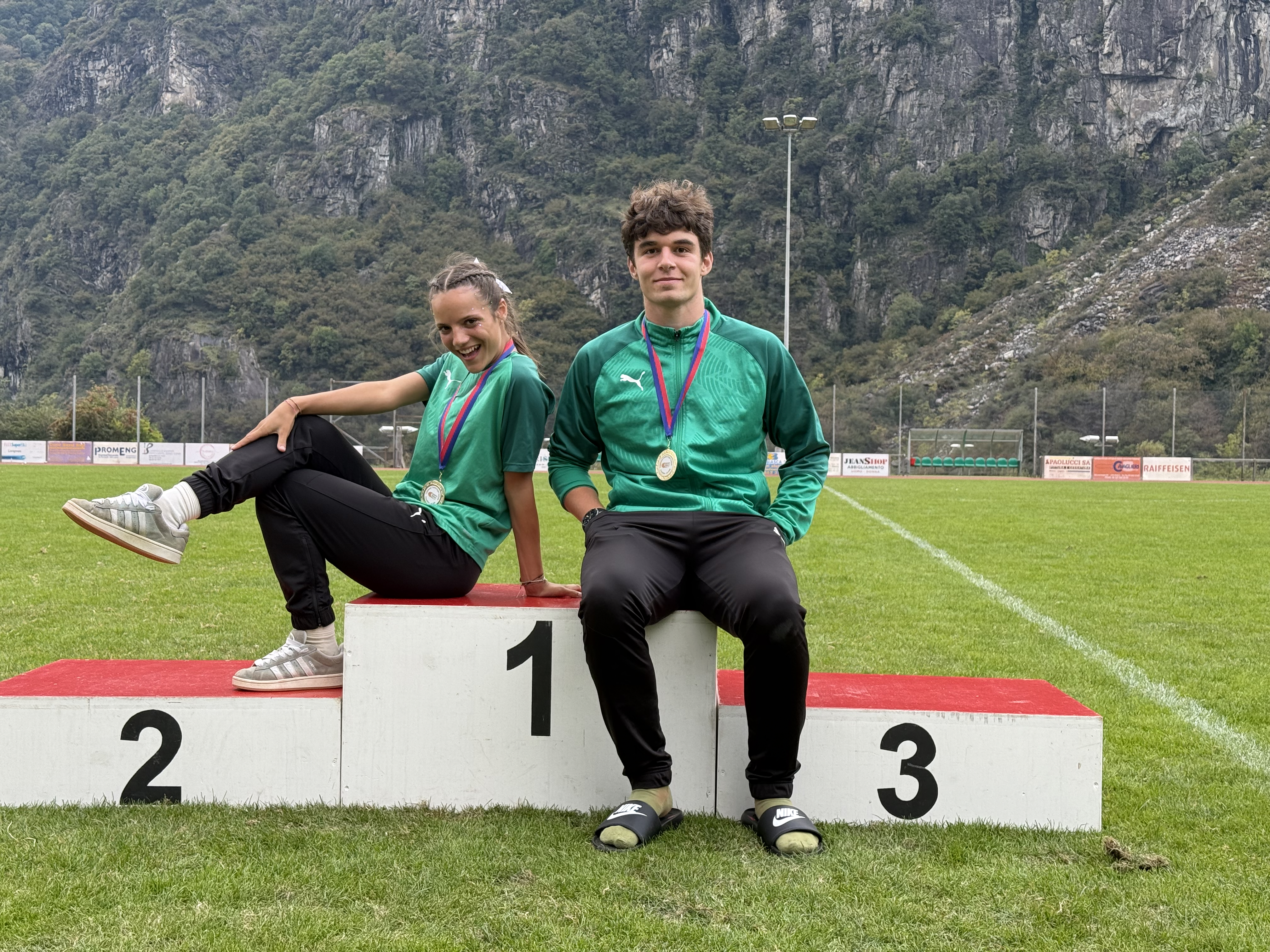 Podisti Lea Rossi e Nathan Nesurini